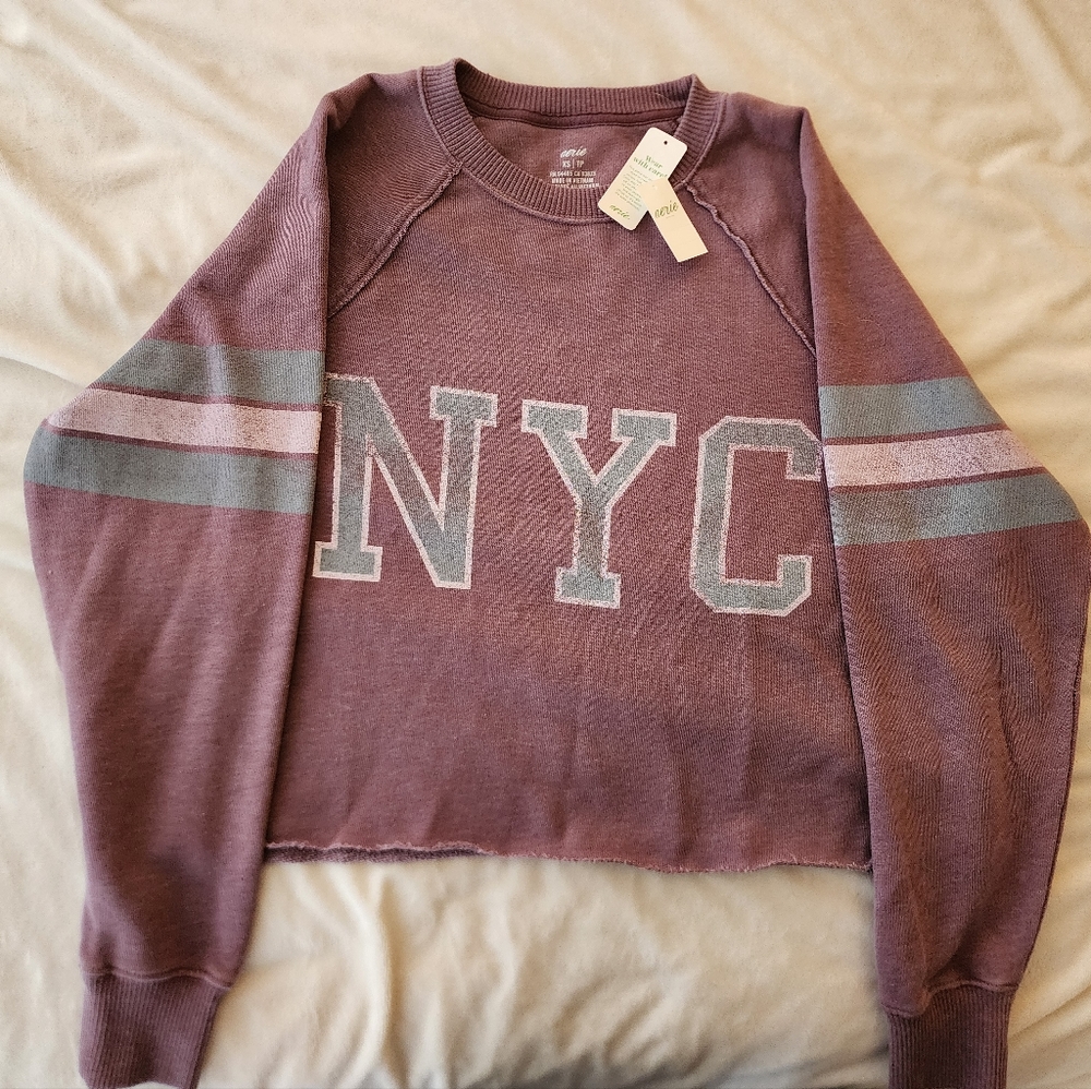 NWT AERIE NYC cropped sweatshirt - XS